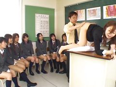 asian schoolgirls learning about anal sex